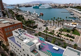 The view from Google's new cybersecurity centre in Malaga.