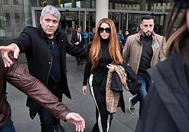 Shakira on her way out of court in December 2022