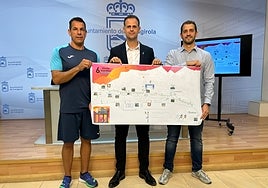 Town hall announces the half marathon.