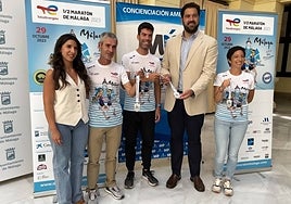 The official presentation of the half marathon at Malaga city hall.