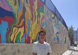 British artist brightens up a corner of Granada