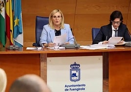 Fuengirola mayor Ana Mula during the council meeting.