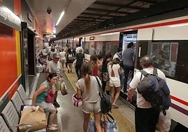 Cercanías passengers at María Zambrano station (archive image).