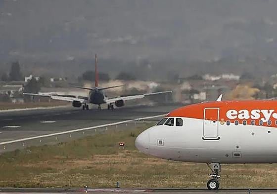 File image of an easyJet aircraft at Malaga Airport.