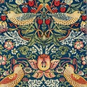 Imagen - 140 years ago, the British textile designer, William Morris, immortalised the wild strawberry in his famous 'Strawberry thief' pattern
