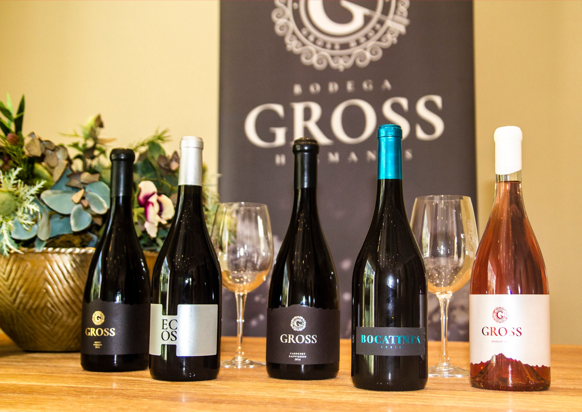 Wines from Bodegas Gross.