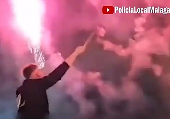 Image of the illegal event supplied by Malaga Local Police.