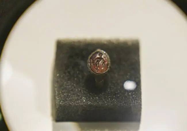 A ring depicting the Greek god Hermes/ Roman god Mercury