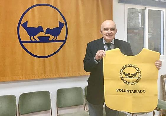 President of Bancosol, Diego Vázquez, during preparations for the Gran Recogida.