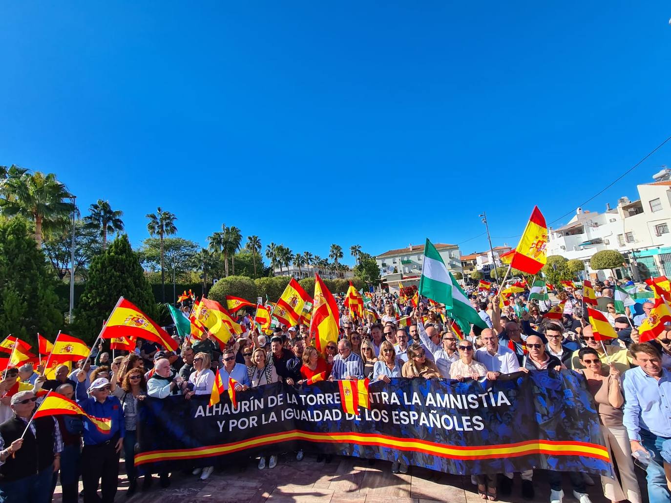 In pictures, more rallies held across Malaga province to protest controversial Catalan amnesty deal