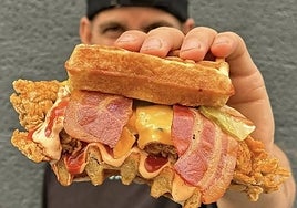 Dabiz Muñoz's chicken waffle.