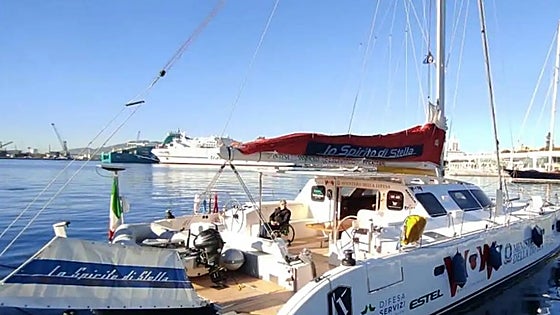 Unique boat crewed by people with reduced mobility sails into Malaga port