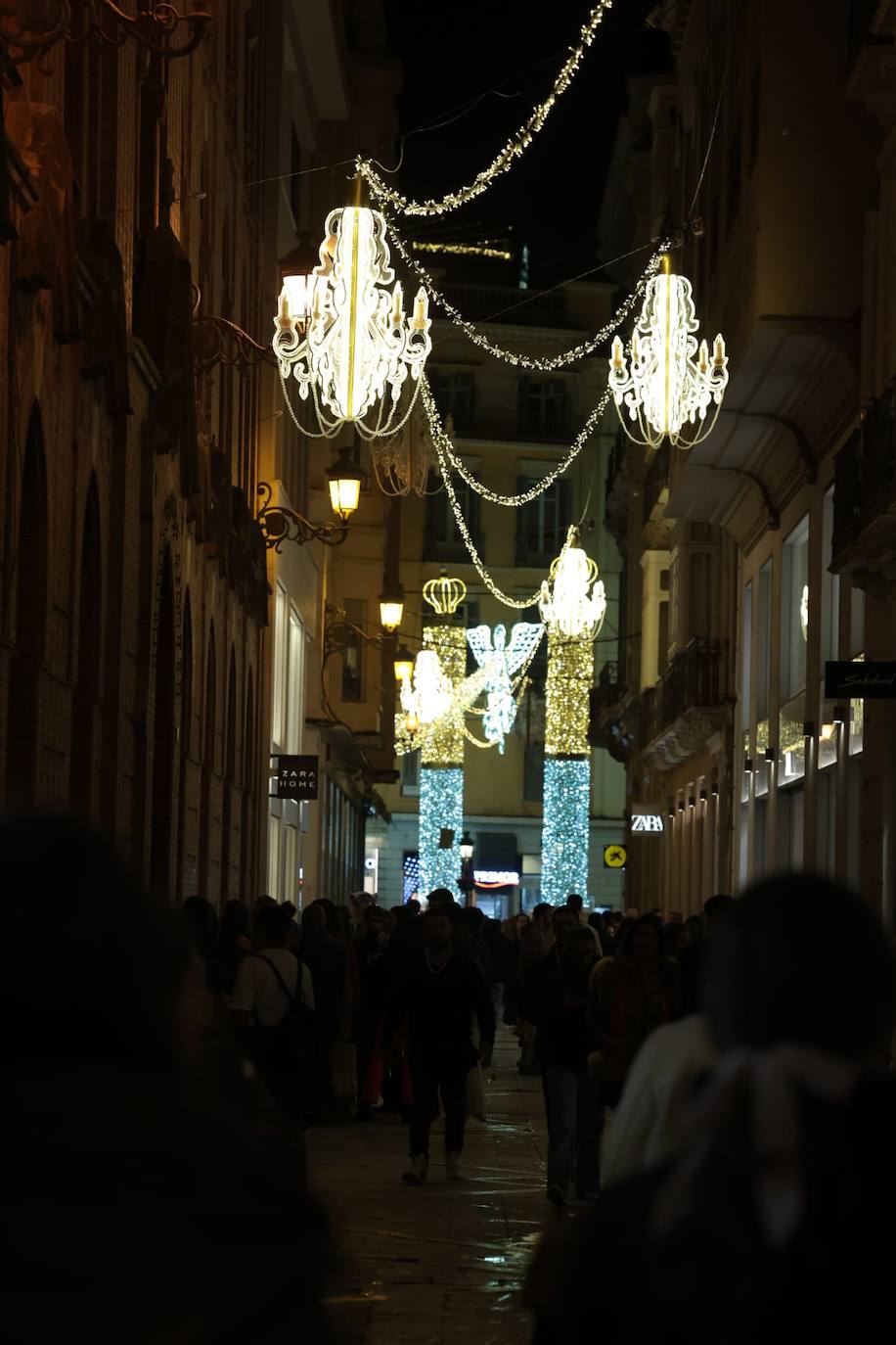 Malaga switches on its sparkling 2023 festive lights, in pictures