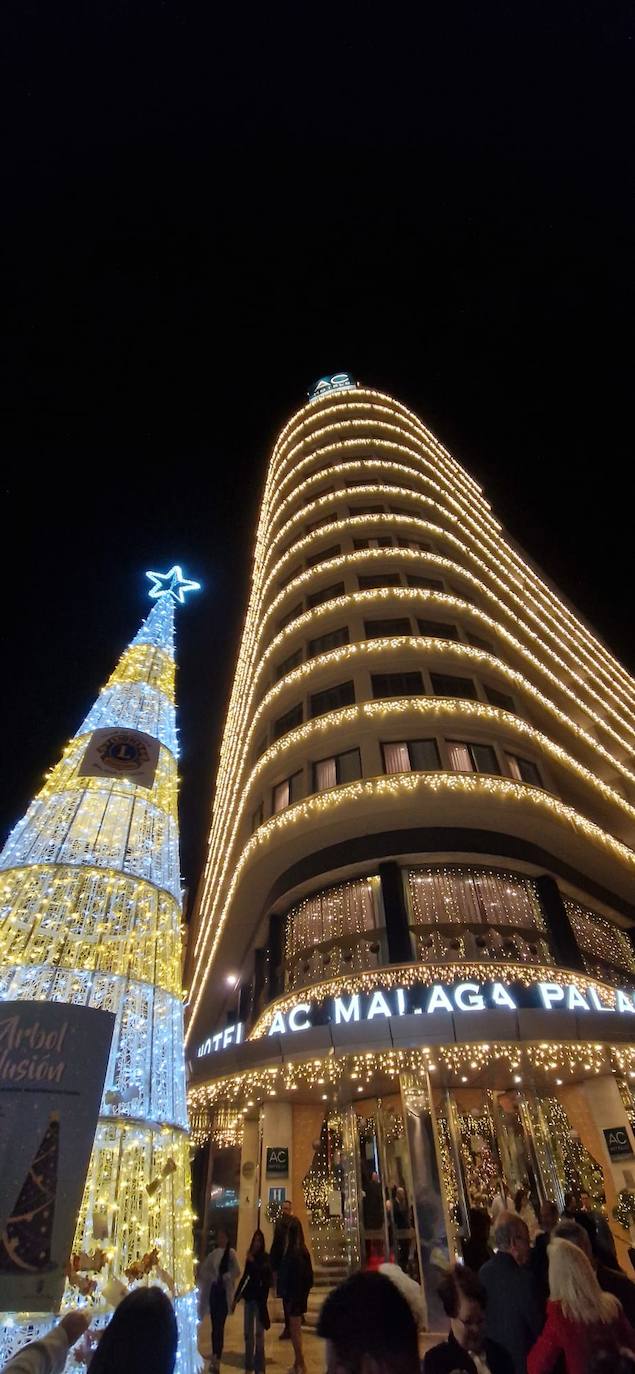 Malaga switches on its sparkling 2023 festive lights, in pictures