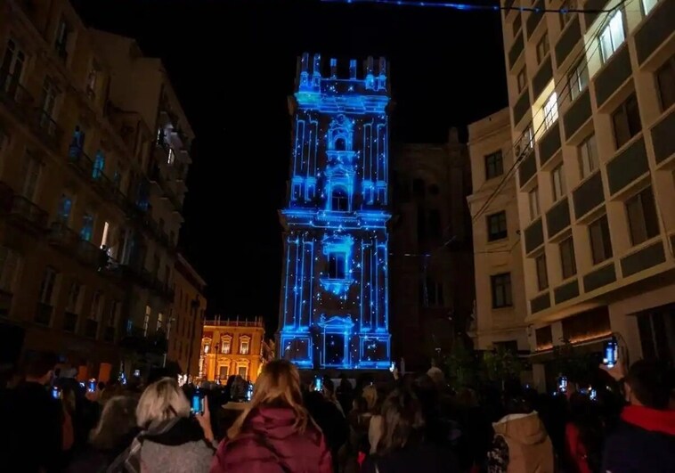 Last year's video-mapping projection.