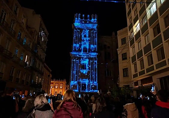 Last year's video-mapping projection.