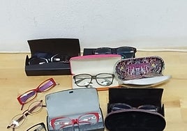 Some of the glasses donated to the campaign.