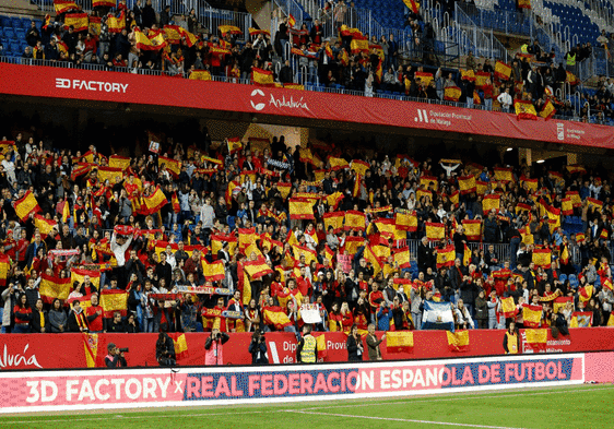 Spain win epic encounter in front of a record crowd at La Rosaleda