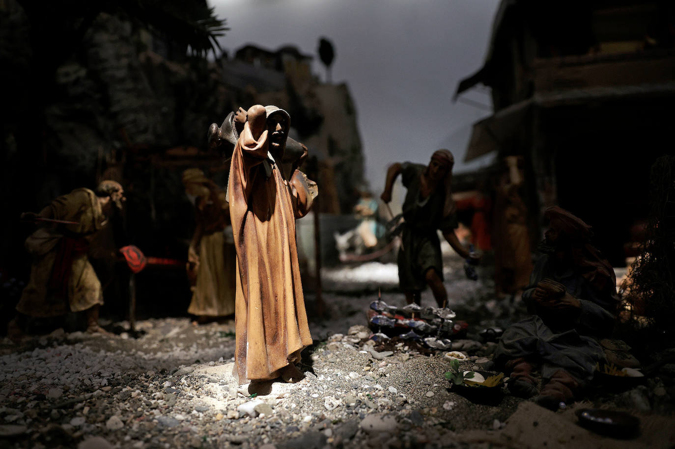 Malaga city hall brightens up Christmas with its huge nativity display, in pictures