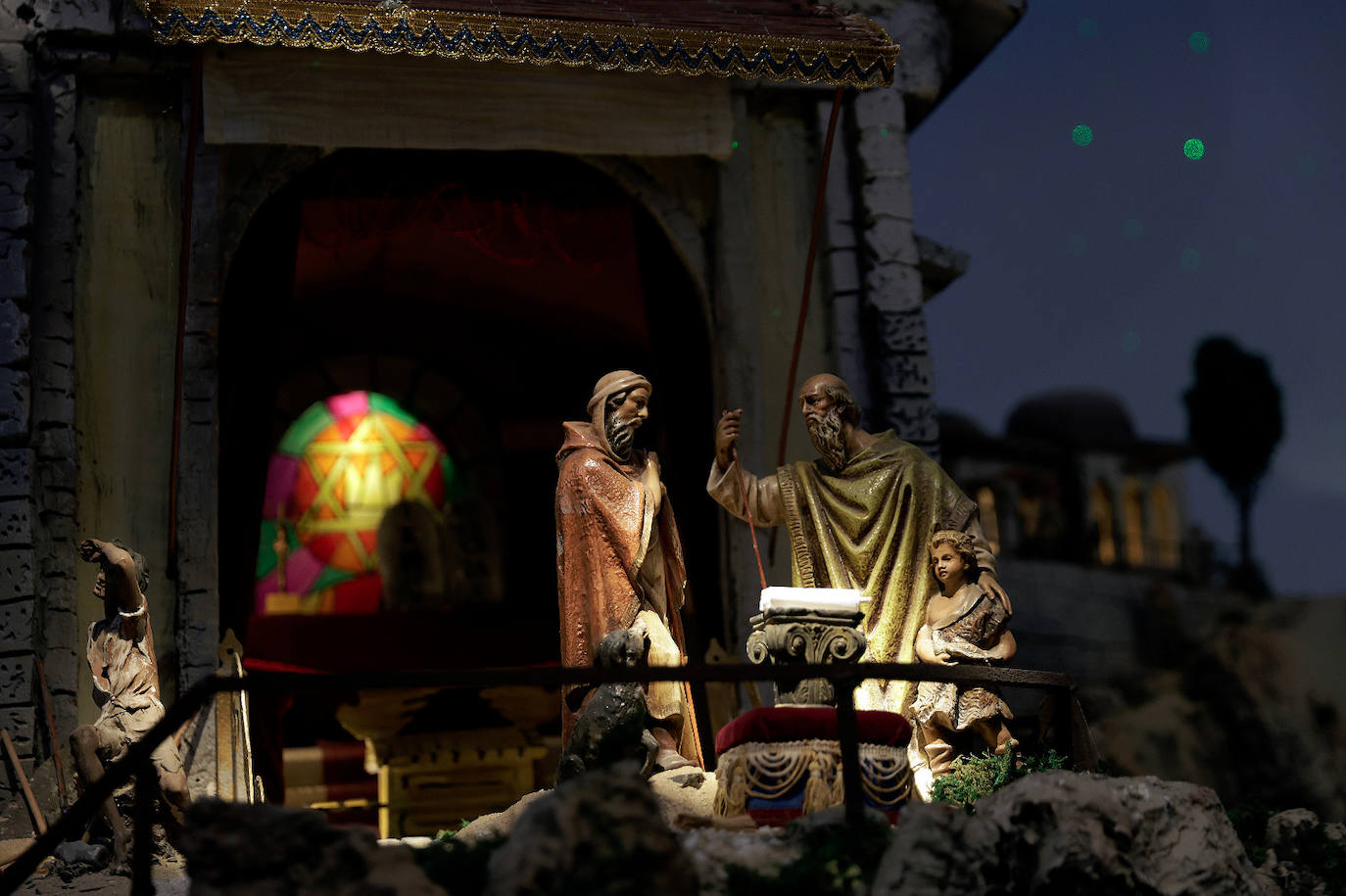 Malaga city hall brightens up Christmas with its huge nativity display, in pictures