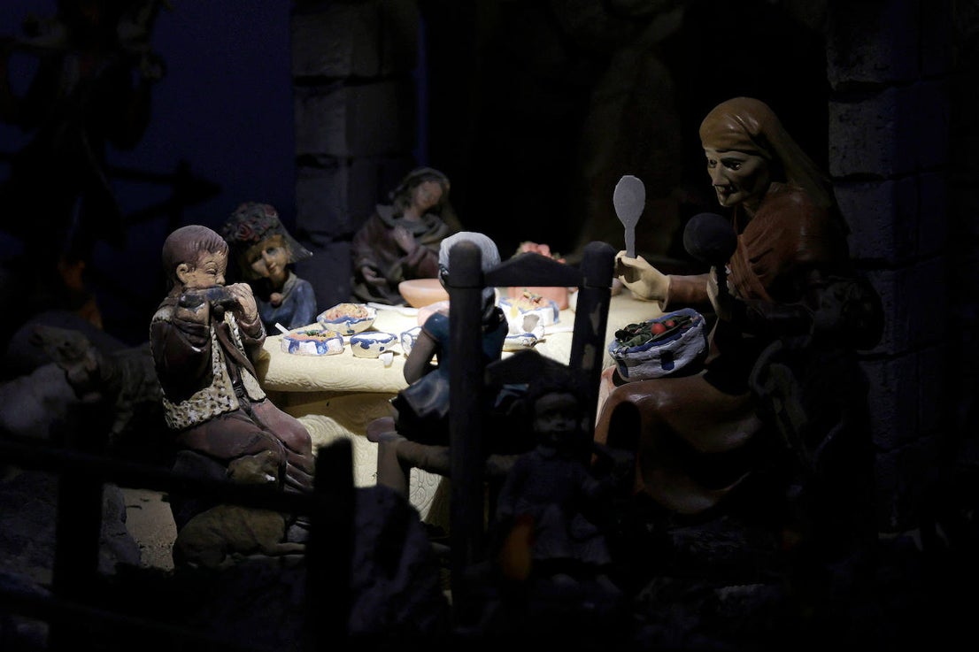 Malaga city hall brightens up Christmas with its huge nativity display, in pictures