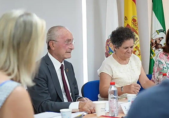 The Mayor of Malaga, Francisco de la Torre, at the presentation prepared by Ciedes and Promálaga.