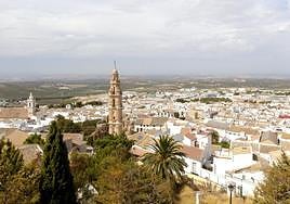 View of the town of Estepa in the province of Seville.