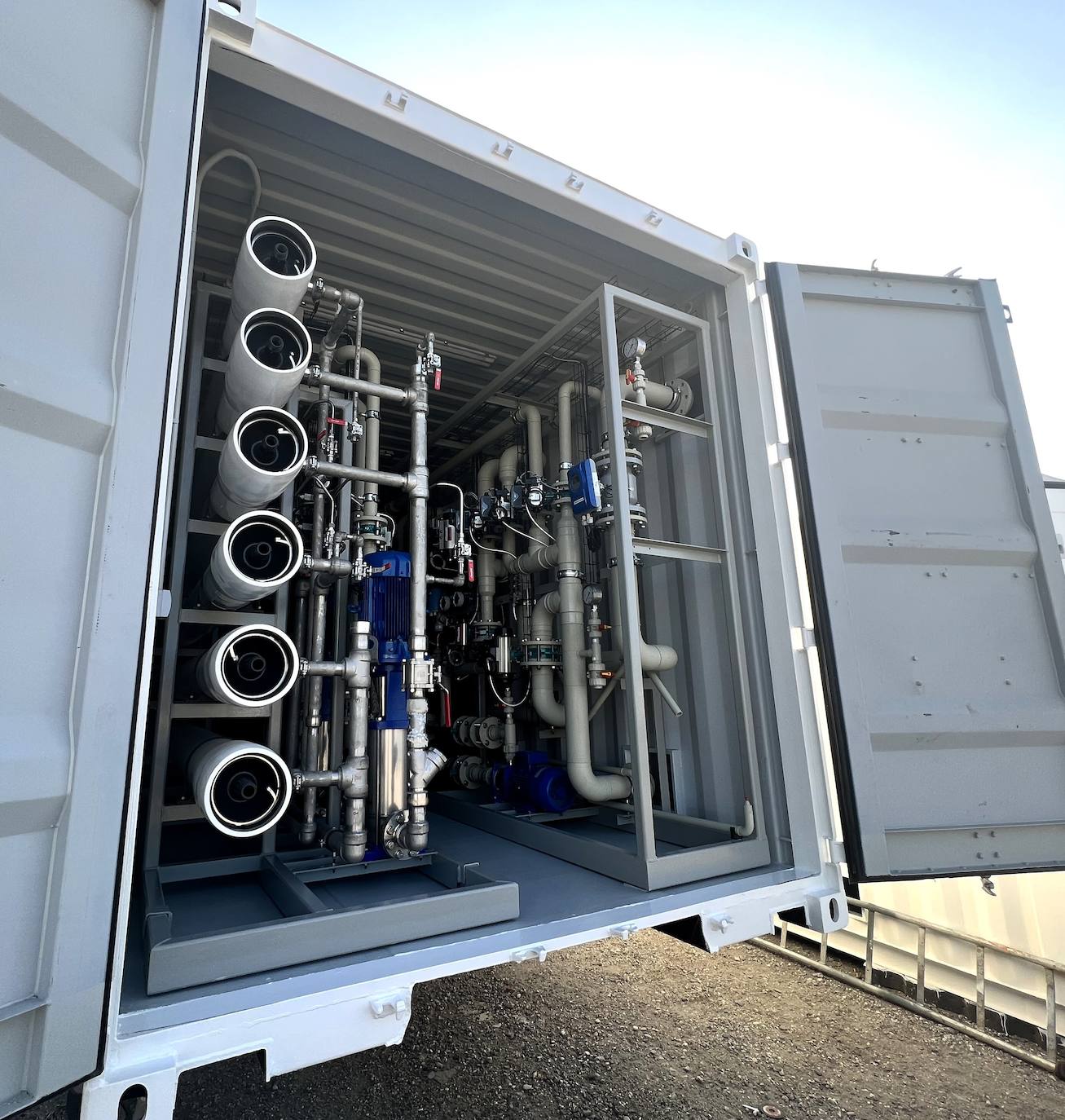 Desalination plant manufactured by SETA PHT, based in Madrid and Huelva.