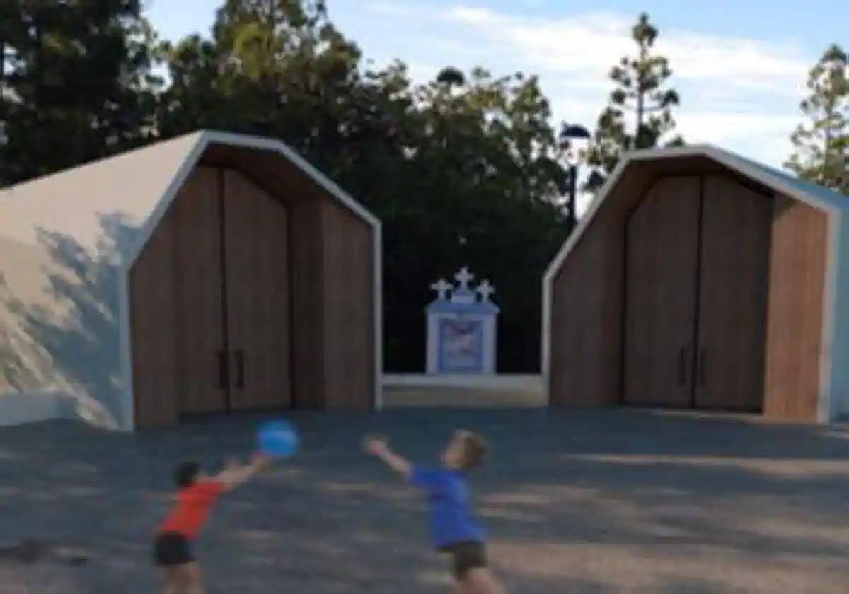 Digital image of what the space will look like.