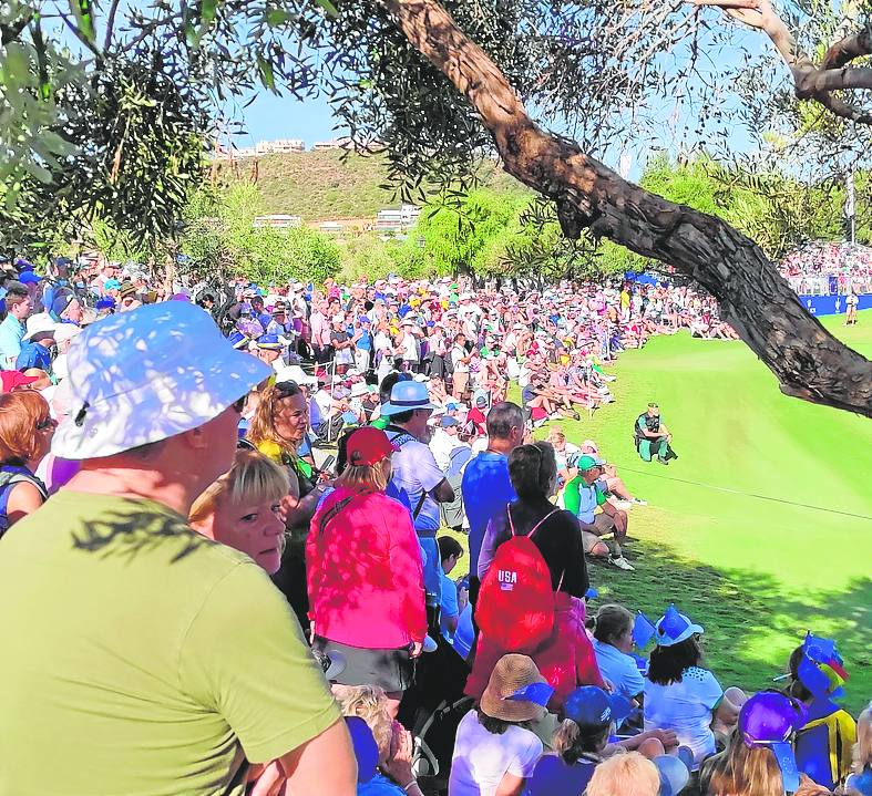 Spectators at the Solheim Cup in Casares in September.
