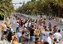 The peloton passes through Malaga city during a previous edition of La Vuelta.