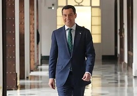 Juanma Moreno at the Palacio de San Telmo