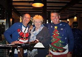 President and founder Fabienne Paques at the Christmas dinner.