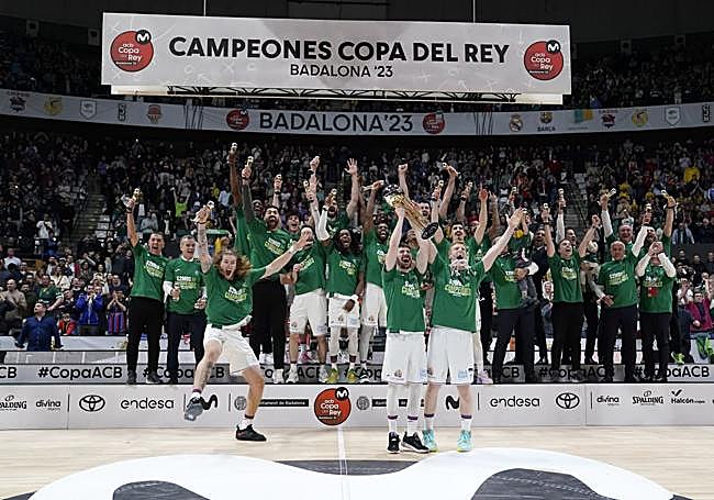 Copa del Rey.Unicaja lifted the famous trophy for only the second time in their history.