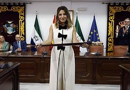 New mayor of Mijas Ana Mata after the vote of no confidence on 2 November.
