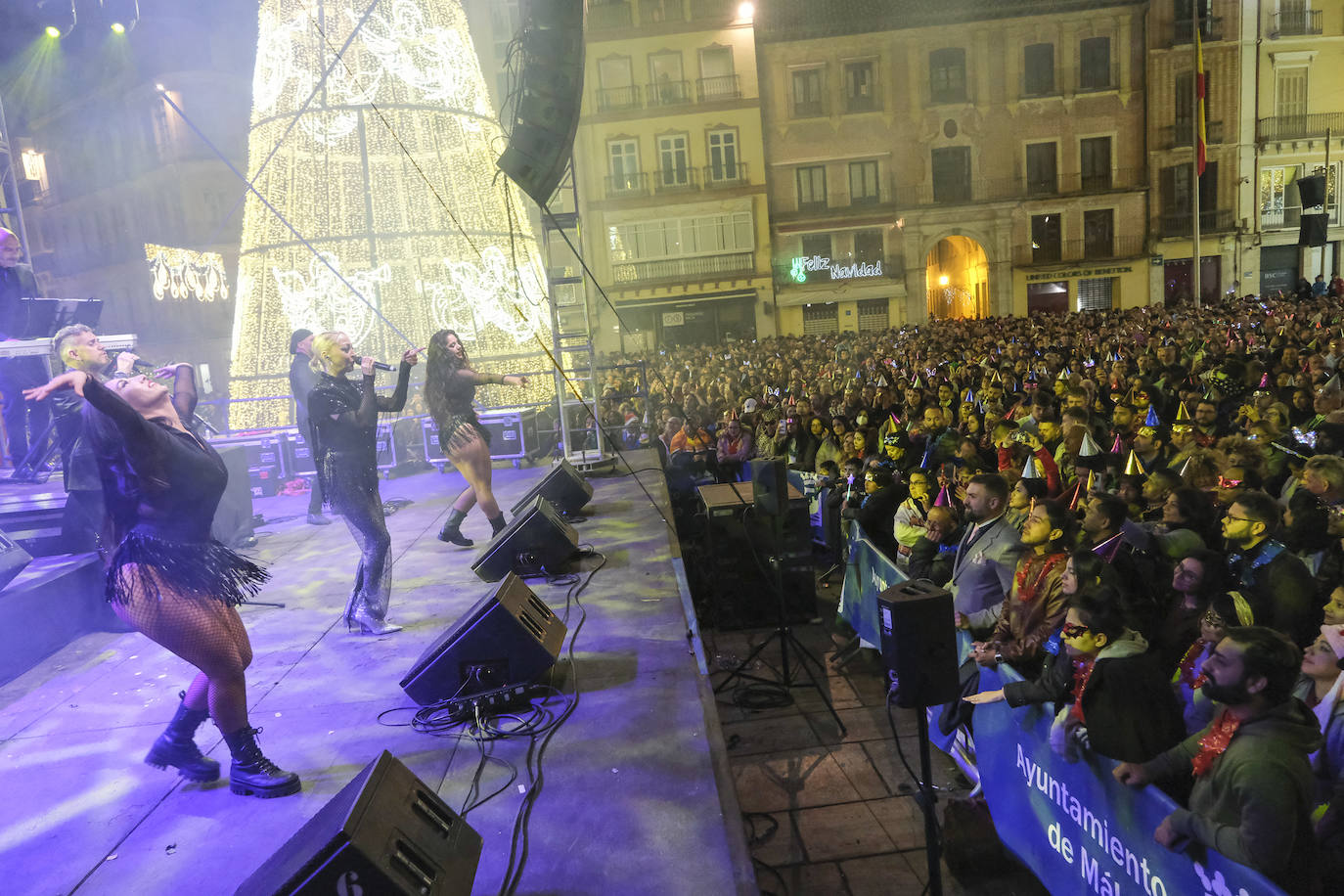 New Year's Eve celebrations in Malaga city attracted visitors from Spain and abroad.
