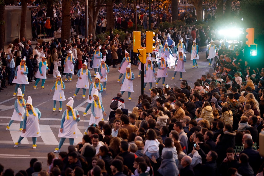 The Three Kings parade in Malaga city.