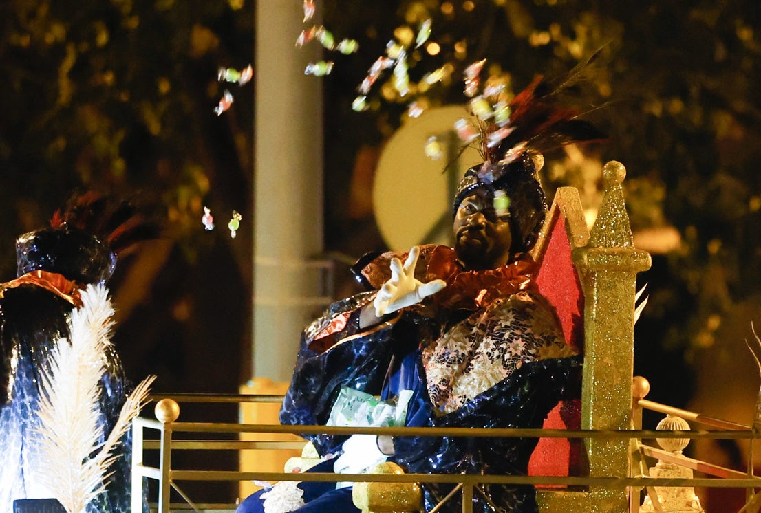 The Three Kings parade in Malaga city.
