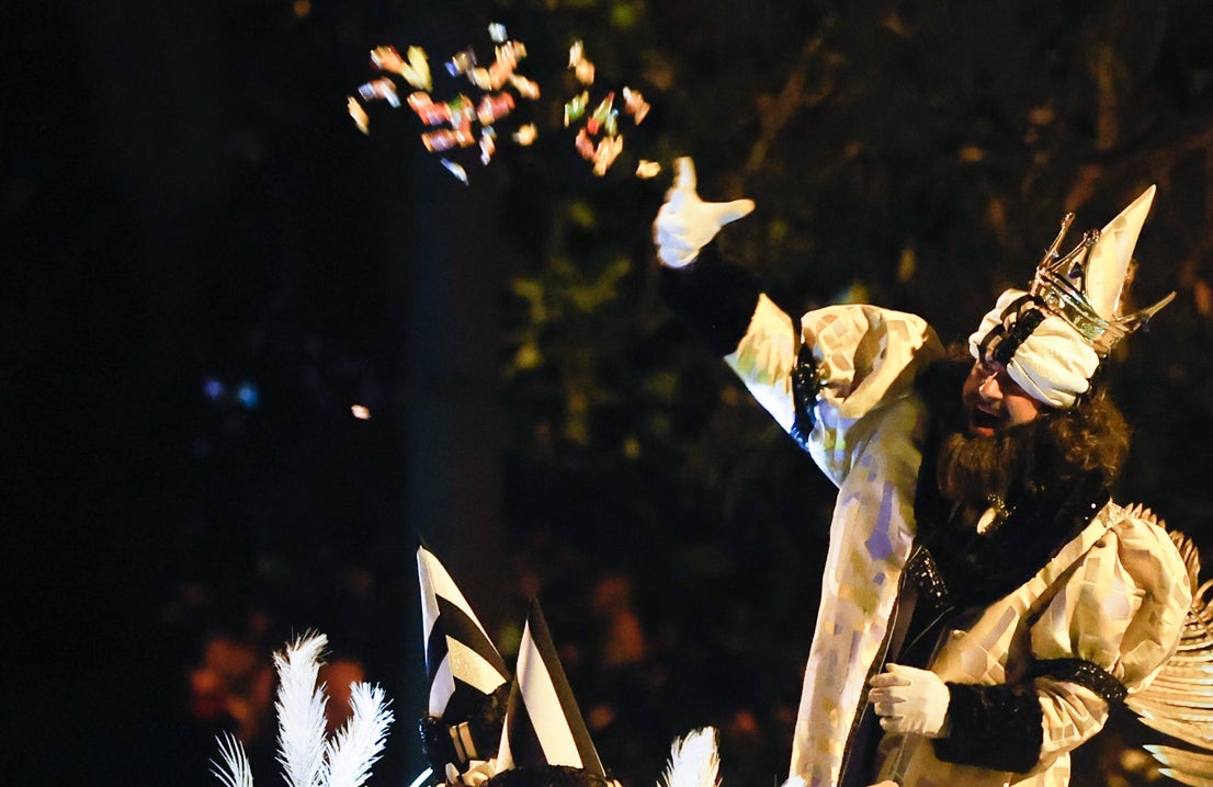 The Three Kings parade in Malaga city.
