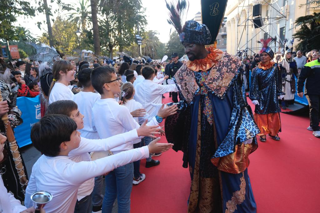 The Three Kings parade in Malaga city.