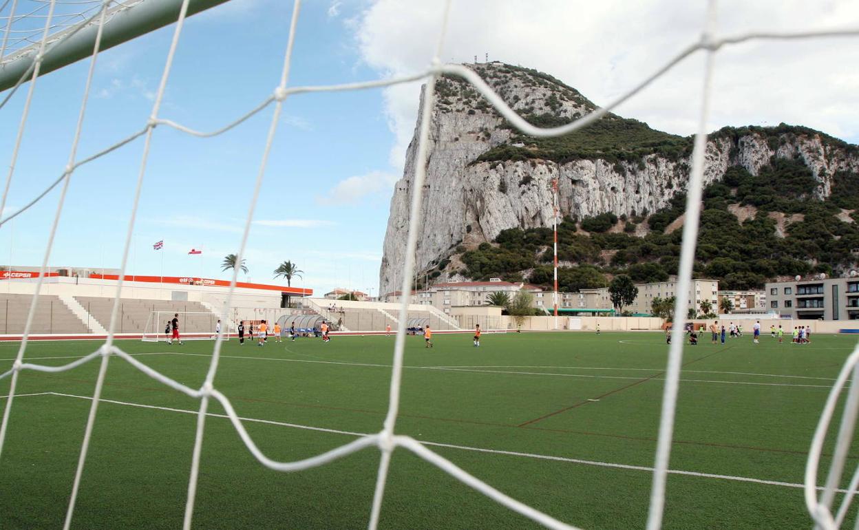 Gibraltar's Victoria Football Stadium. 