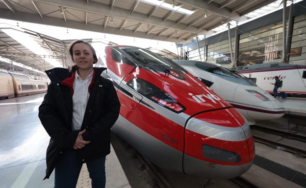 Cristina, the train driver who was at the controls. 