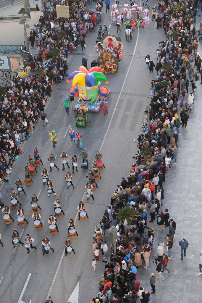 The city's streets were filled with colour for the carnival parade.