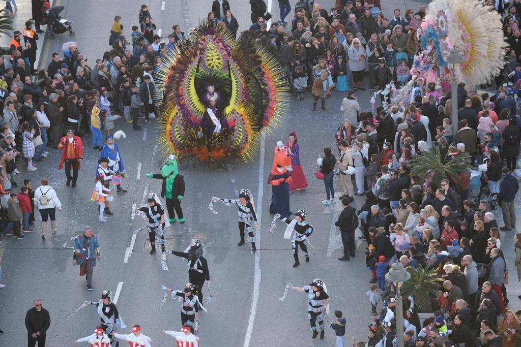 The city's streets were filled with colour for the carnival parade.