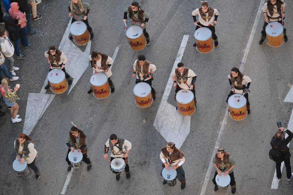 The city's streets were filled with colour for the carnival parade.