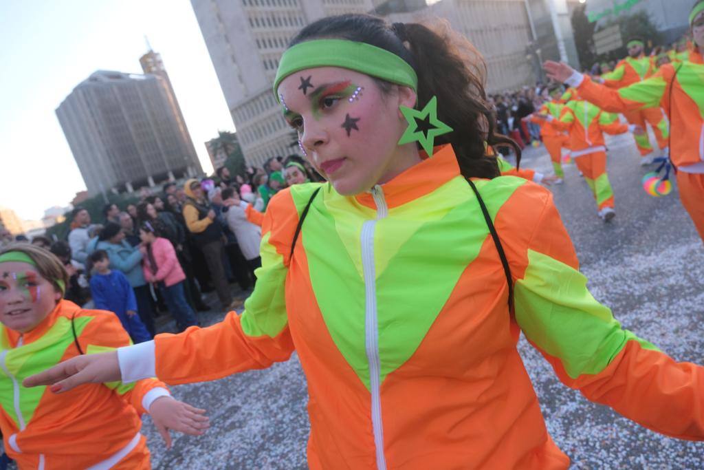 The city's streets were filled with colour for the carnival parade.