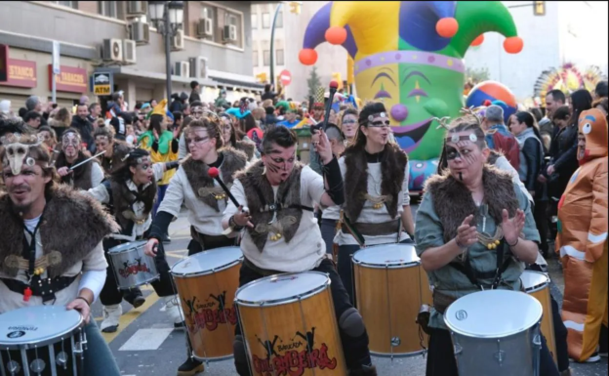 Malaga's carnival parade on Sunday.