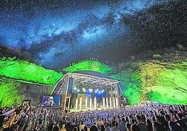 Starlite Occident's concert venue in Marbella, the old quarry that will be reproduced in Estepona.