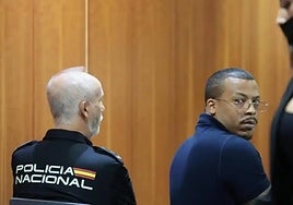 The accused, known by the nickname 'El Melillero', during the trial (file image).