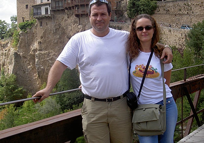 The couple, during one of their trips.